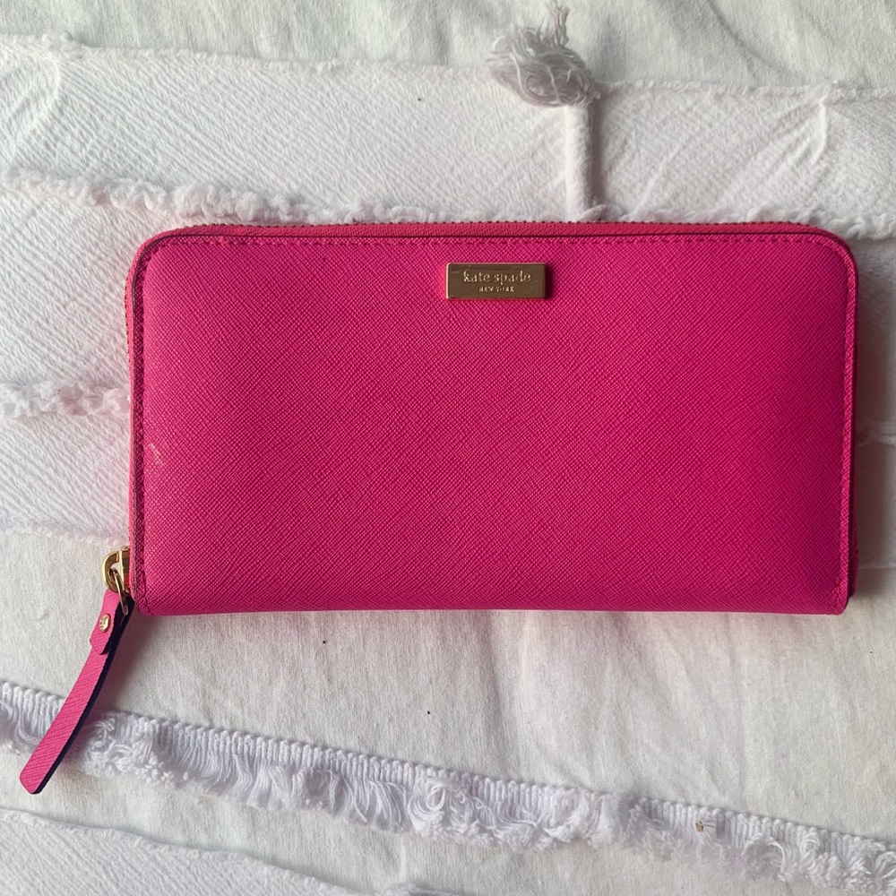 Hot Pink Kate Spade Continental Wallet